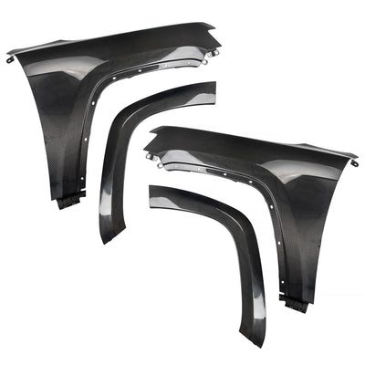 2014-2021 Jeep Grand Cherokee Carbon Fiber Driver & Passenger Front Fenders (SRT, Trackhawk)