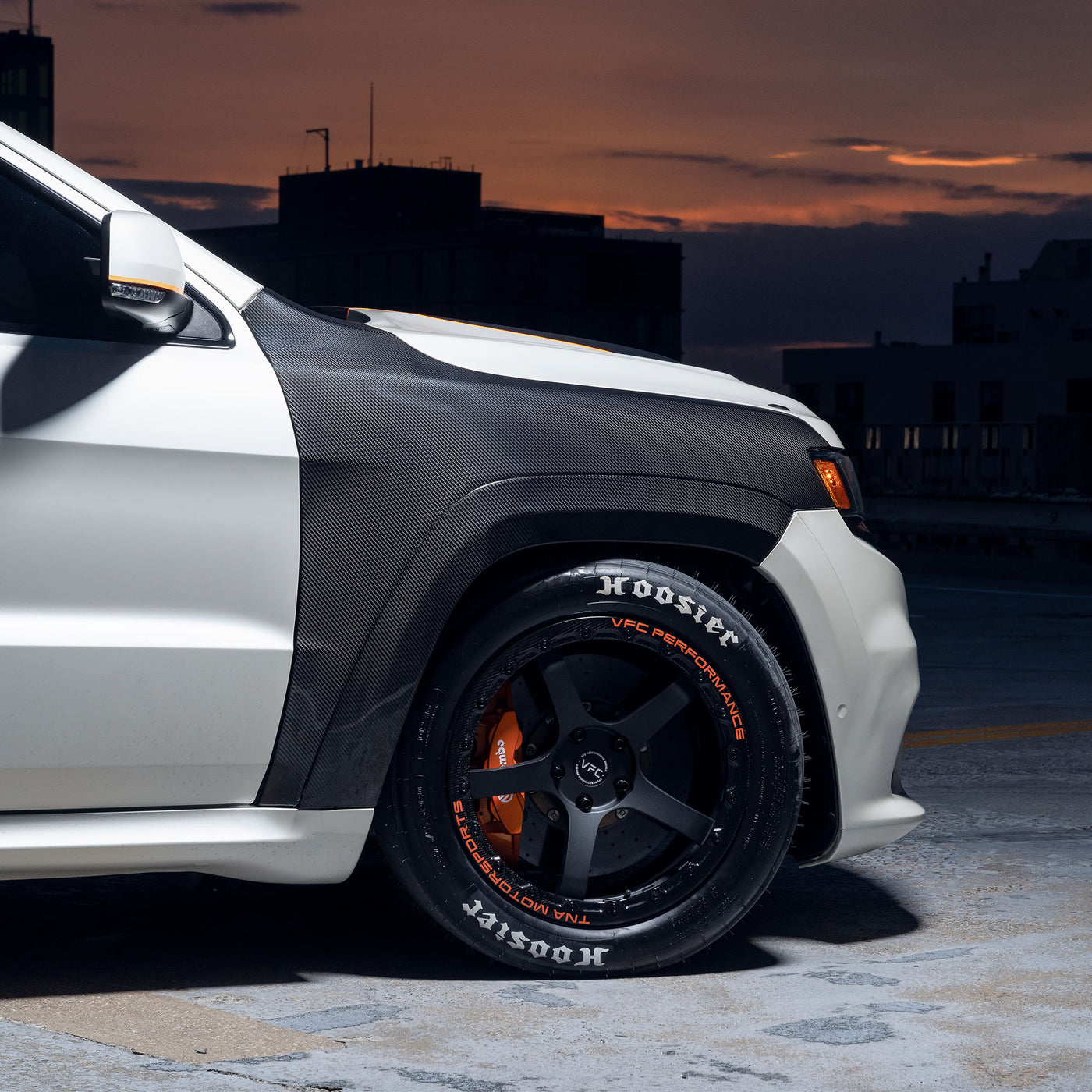 2014-2021 Jeep Grand Cherokee Carbon Fiber Driver & Passenger Front Fenders (SRT, Trackhawk)