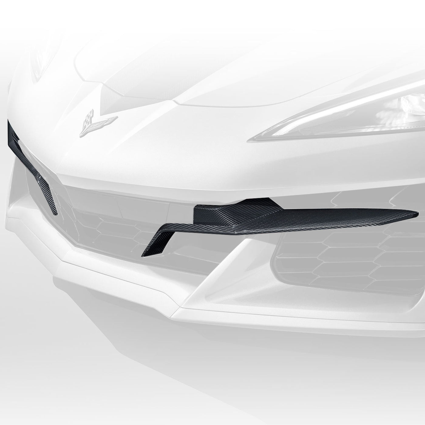 2023-2024 Chevrolet Corvette C8 Carbon Fiber Grille Inserts (Z06)