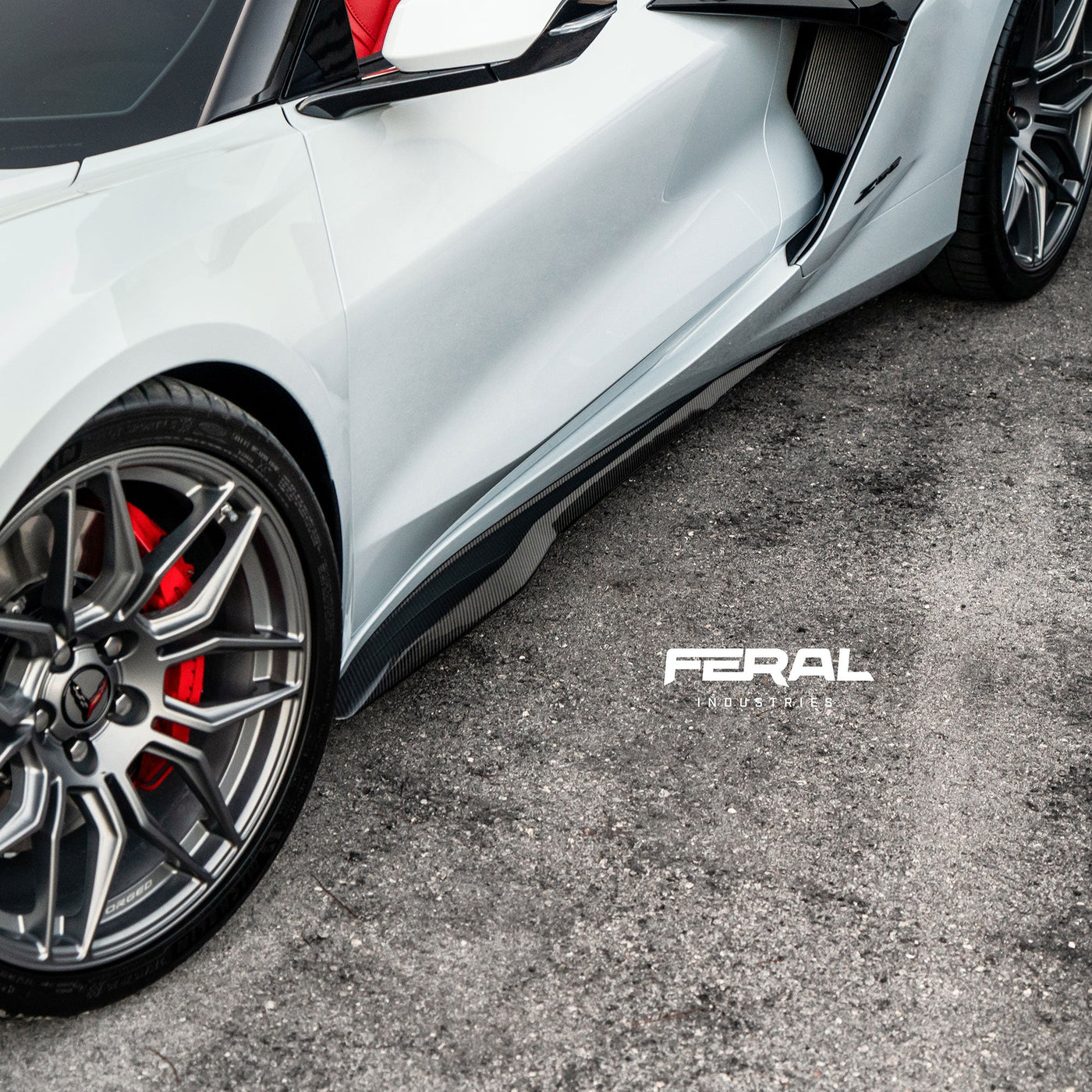2024+ Chevrolet Corvette C8 Carbon Fiber Side Skirts (E-Ray)