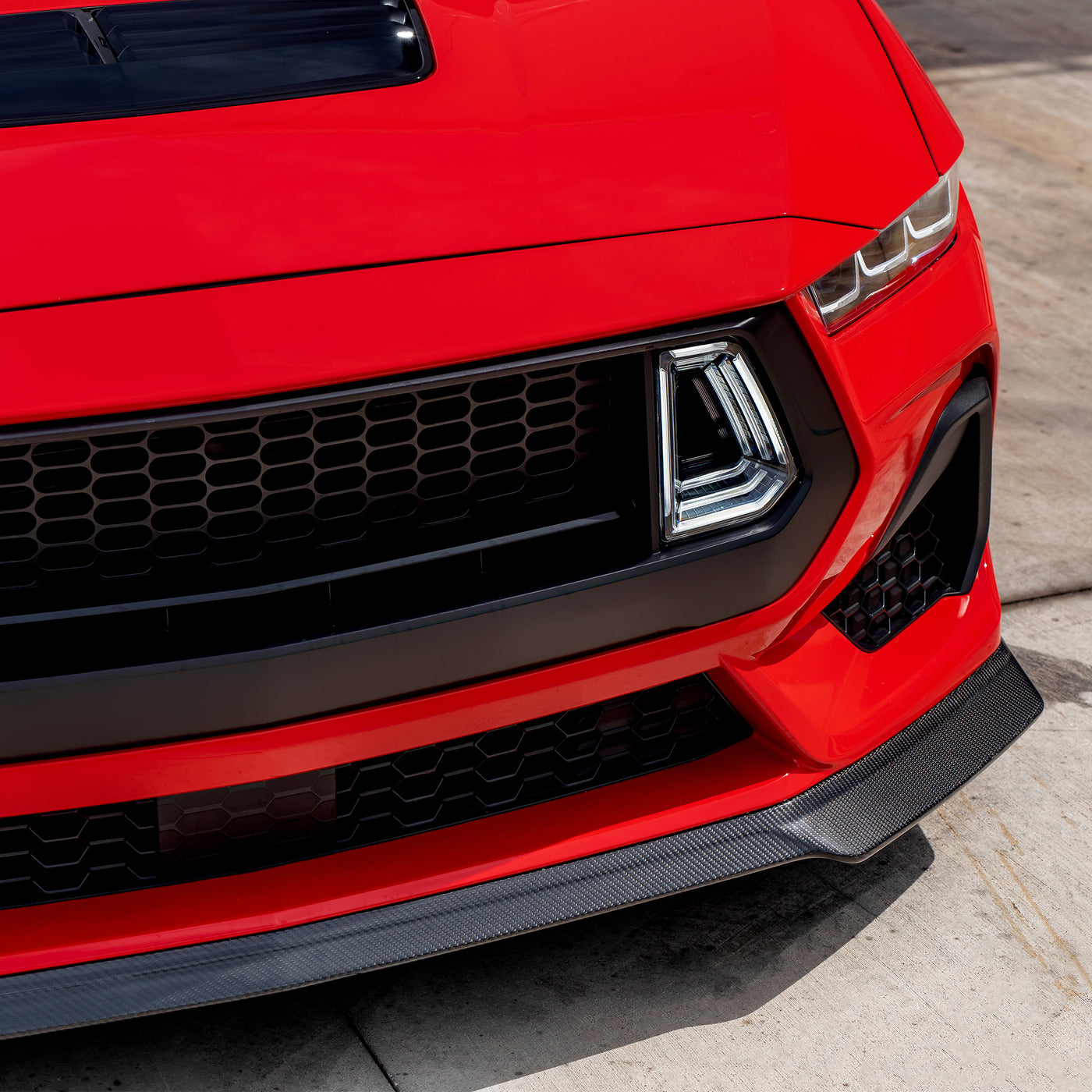 2024+ Ford Mustang S650 Carbon Fiber Sport Style Front Spoiler