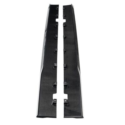 2024+ Ford Mustang S650 Carbon Fiber Side Skirt Extensions