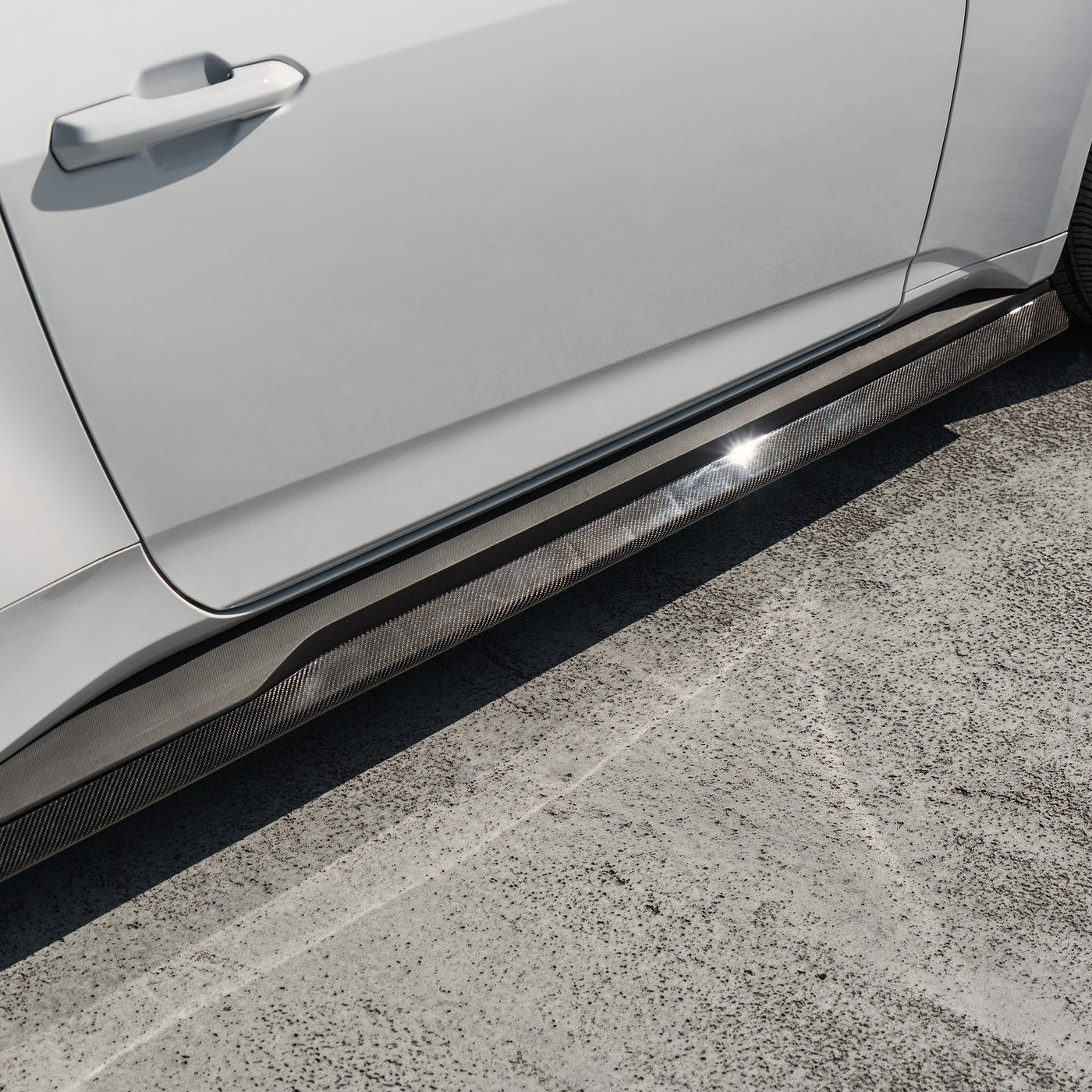 2024+ Ford Mustang S650 Carbon Fiber Side Skirt Extensions