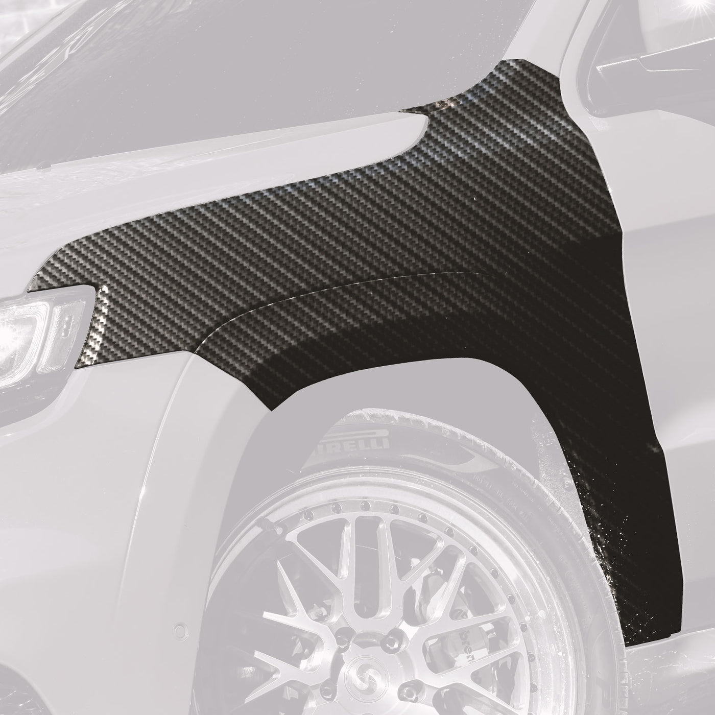2014-2021 Jeep Grand Cherokee Carbon Fiber Driver & Passenger Front Fenders (SRT, Trackhawk)