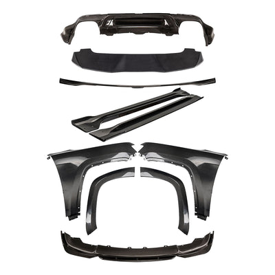 2017-2021 Jeep Grand Cherokee Track Aero Carbon Fiber Exterior Kit